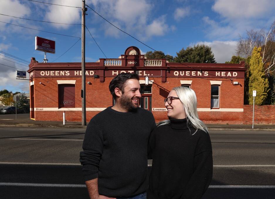 Empire expands: The Royal Oak's Dean Mangion and Gigi Milone are set to reopen Black Hill's Queen's Head Hotel later this year. Picture: Luke Hemer
