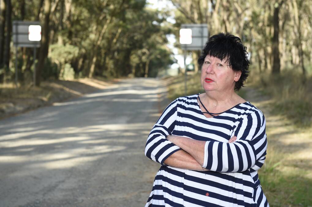 Increase: Recreation Road resident Tracie Currie said more B-double trucks are using the single-lane unsealed road. Picture: Kate Healy