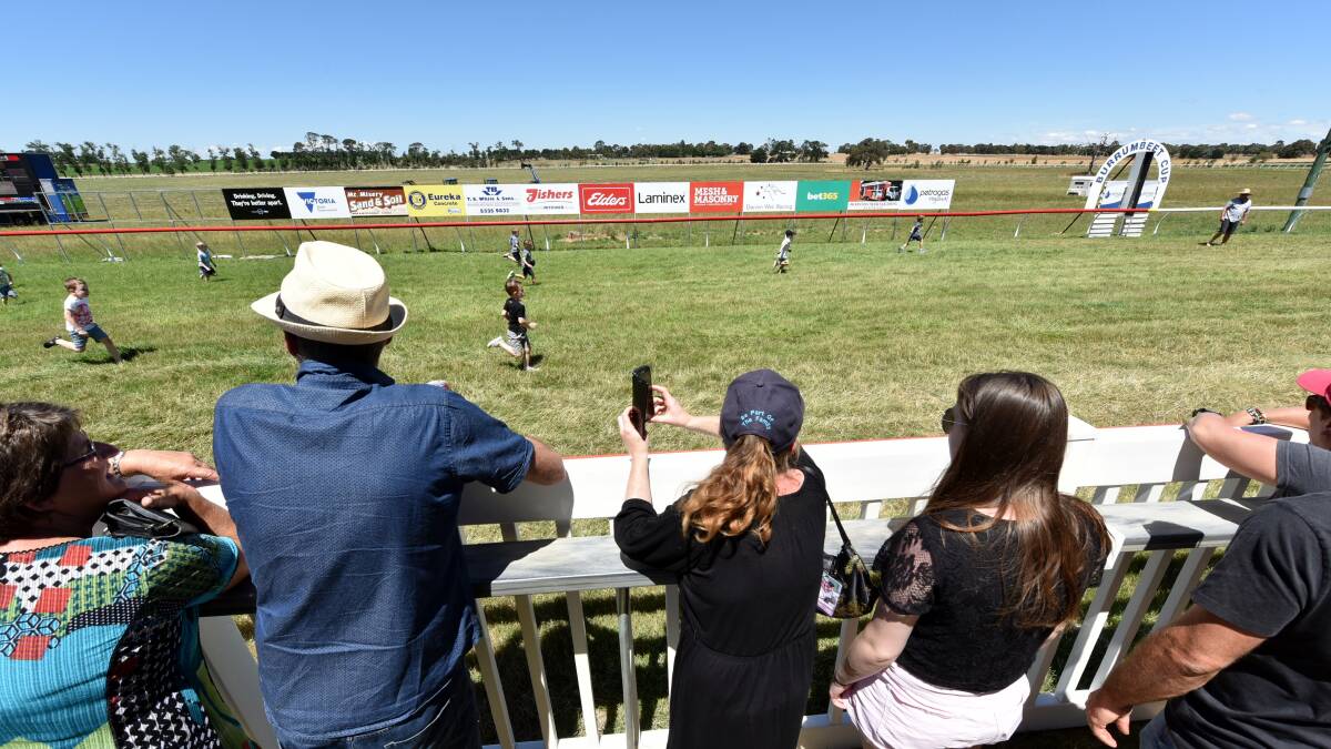 The kids hit the track at last year's Burrumbeet Cup. Picture: Jeremy Bannister