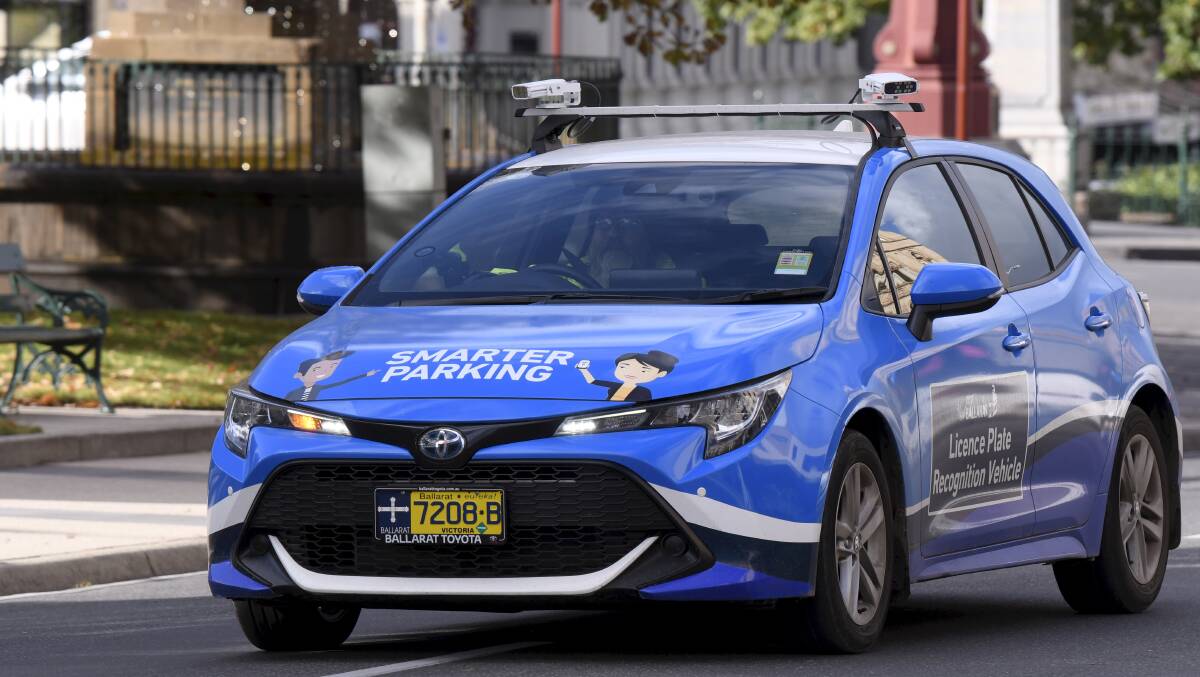Click here to find out how much it cost to turn this licence plate recognition vehicle blue. Picture: Lachlan Bence