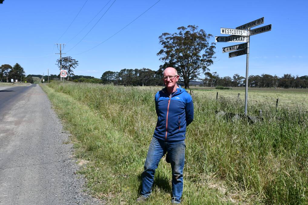 Gerard White on Old Melbourne Road near Millbrook.