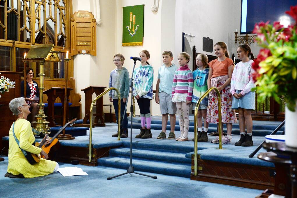 Ballarat's Steiner School Choir performs.
