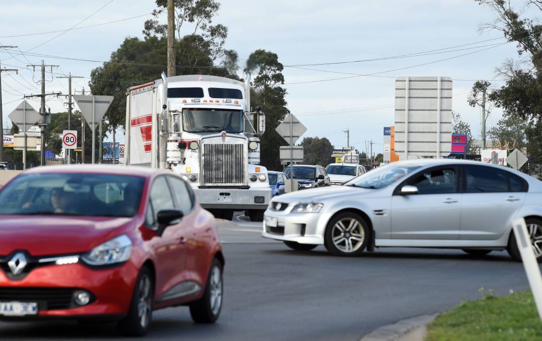 Bumper to bumper: Traffic lights are on their way for Carngham Road and Latrobe Street, but will this be enough? Picture: Kate Healy