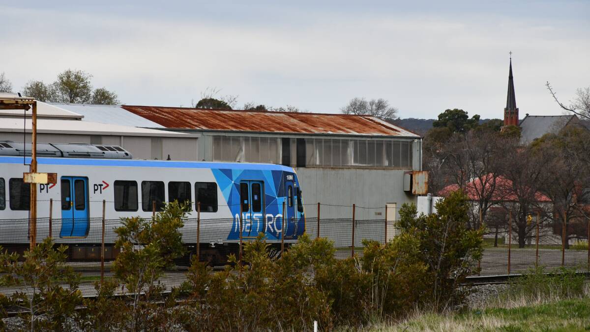 An X'Trapolis train at Ballarat's Alstom workshop.