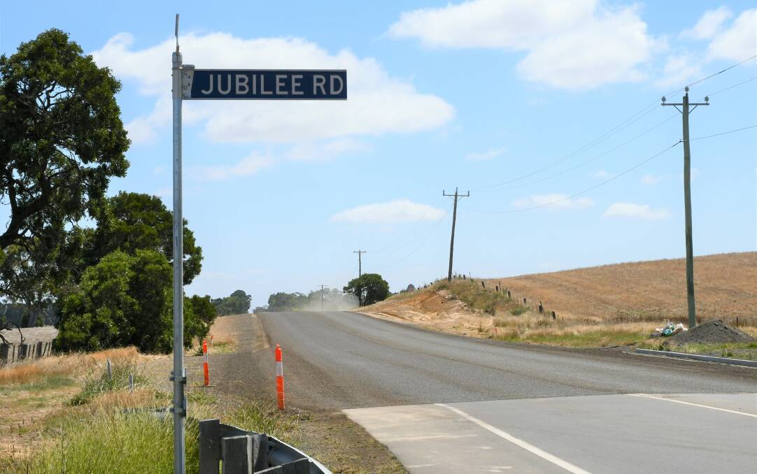 Past Jubilee Road, crews were busy widening and resealing Gillies Road.