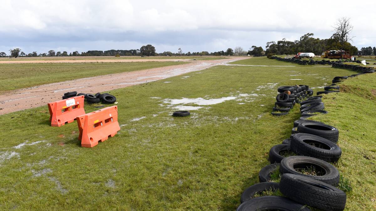 The Ballarat Light Car Club track includes an older part of the airport runway. Picture by Adam Trafford