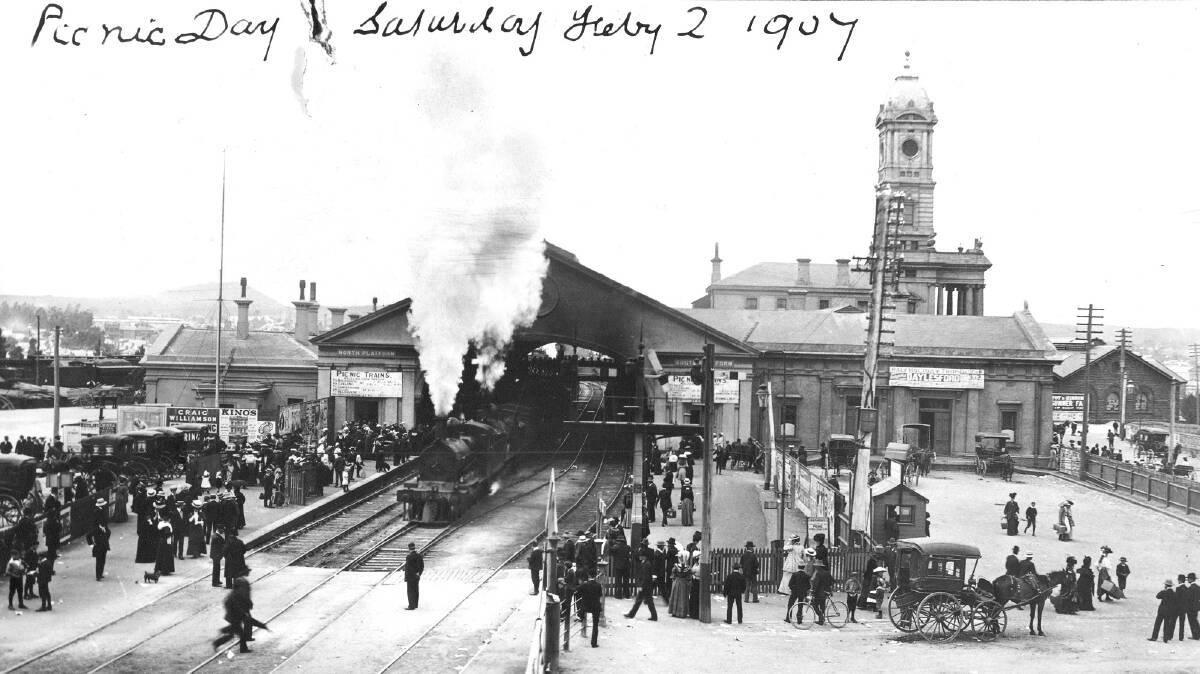 Ballarat station in 1907