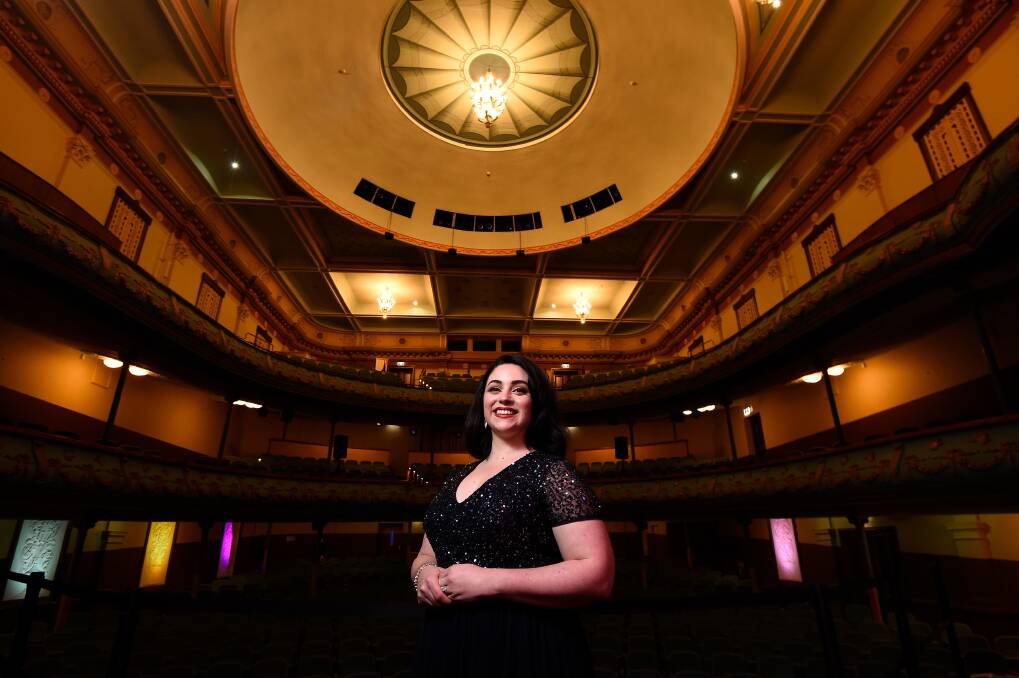 Singer Rebecca Rashleigh at the reopened Her Majesty's Theatre. Picture: Adam Trafford