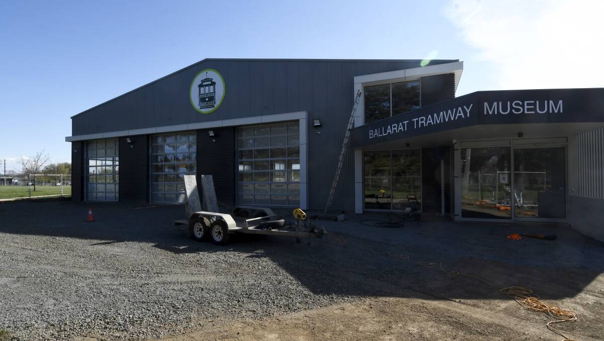 Upgrade: The brand new Ballarat Tramway Museum is almost finished. Picture: Lachlan Bence