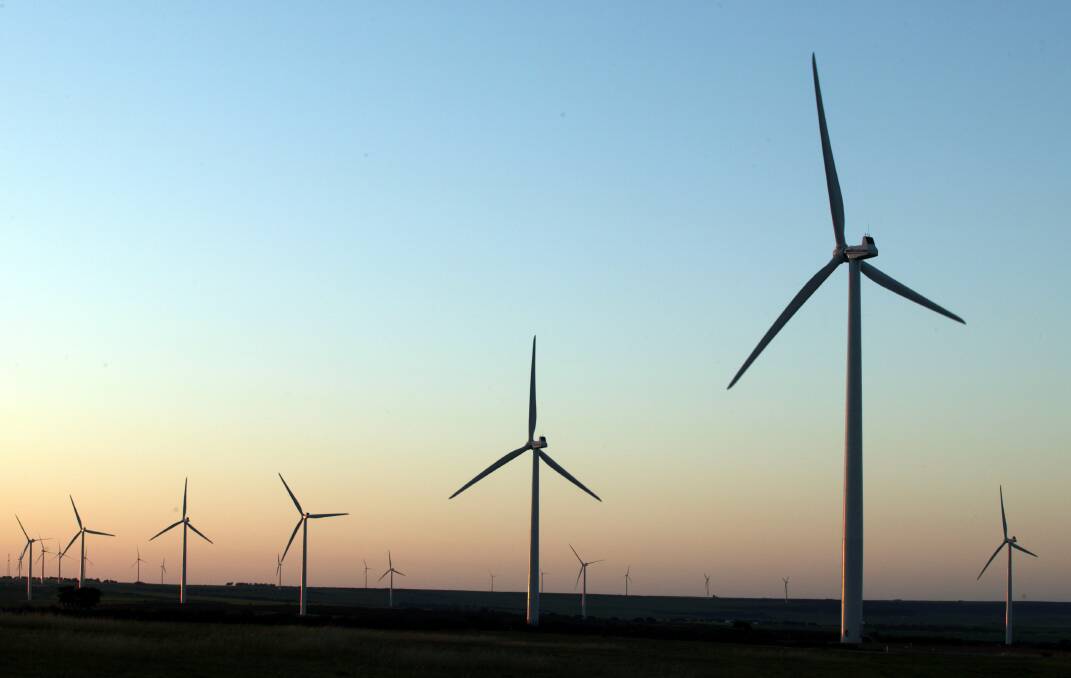 Turbines at the proposed Golden Plains wind farm will be even larger than these in Western Australia.