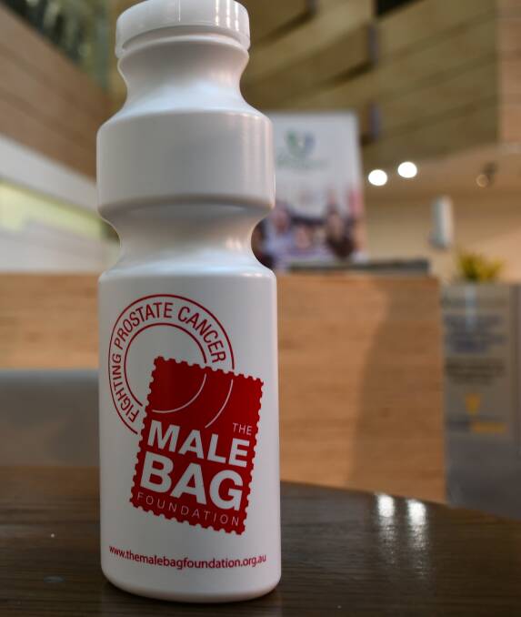 A Male Bag Foundation drink bottle.