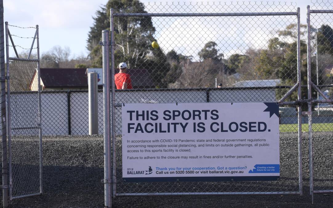 Play on: Council says you can still use facilities for exercise under COVID-19 restrictions. Picture: Lachlan Bence