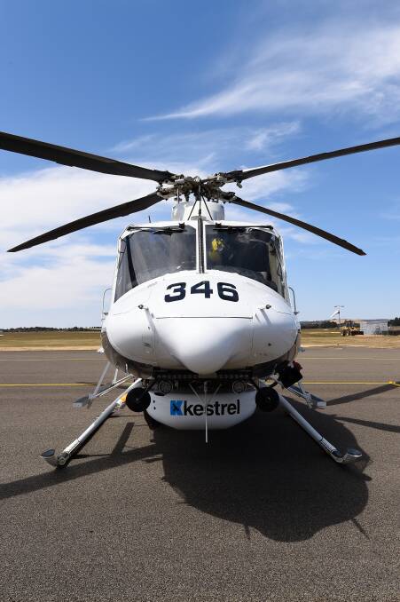 A Kestrel helicopter, which will be based at Mangalore.