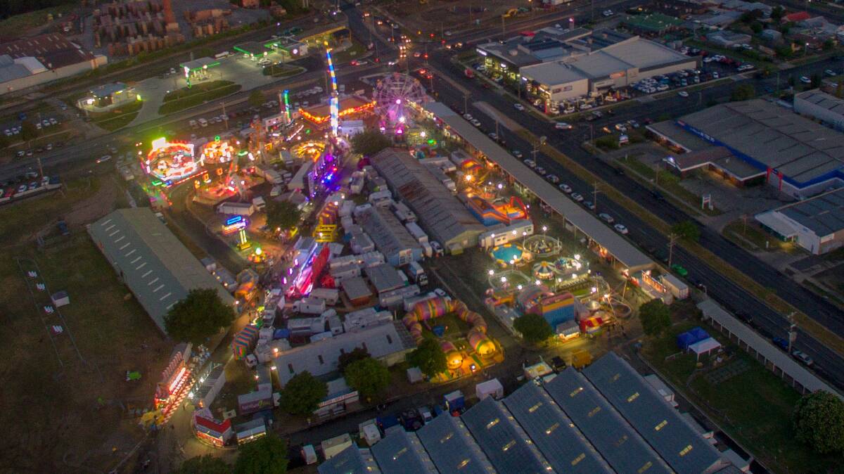 The 2018 Ballarat Show from above. Picture: Skyline Drone Imaging
