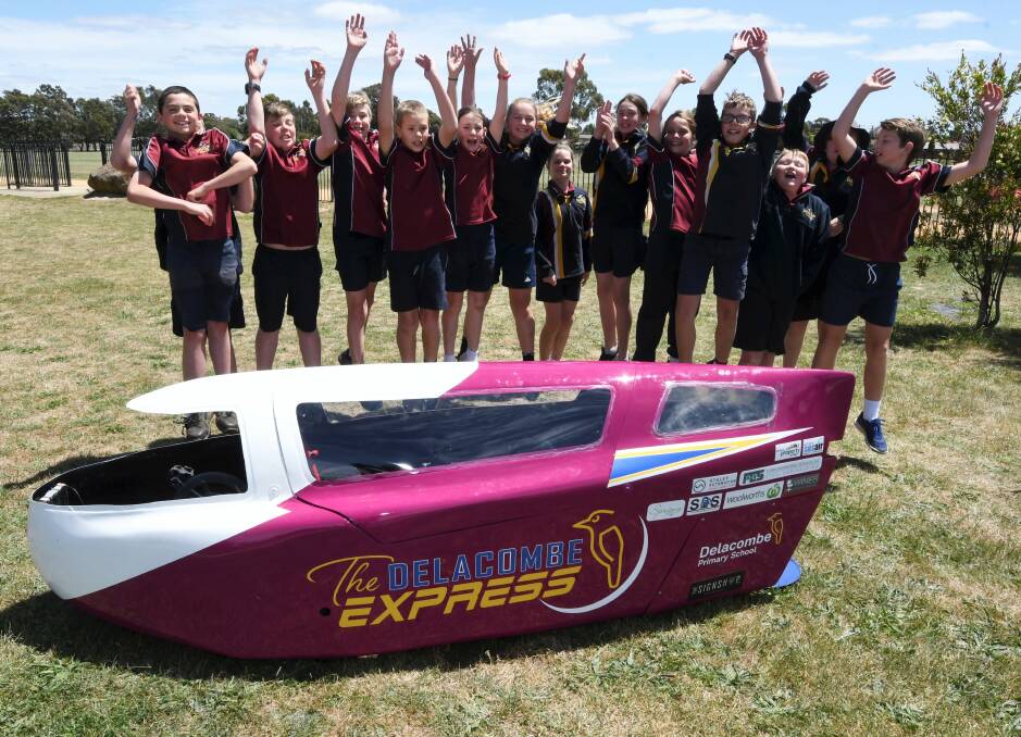 READY TO ROLL: Delacombe Primary School students are very excited for the Energy Breakthrough in Maryborough next week. Picture: Lachlan Bence