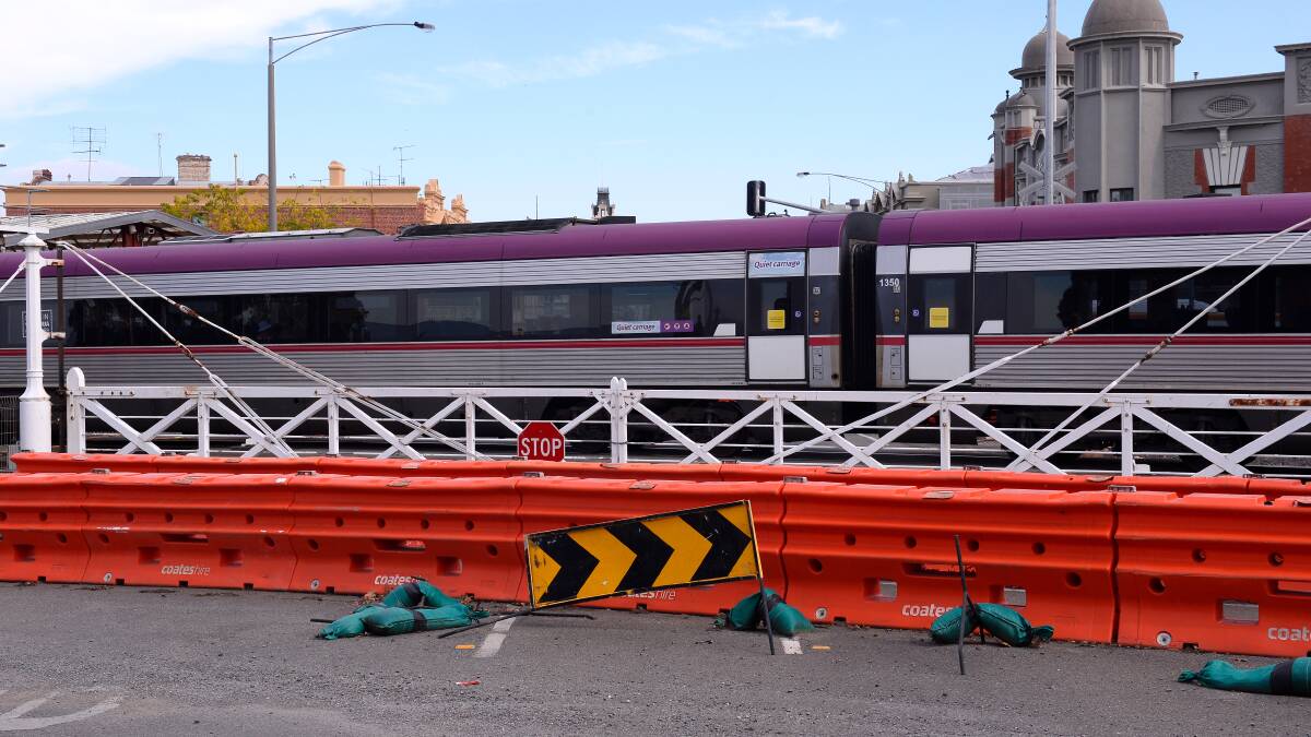 Go around: The level crossing on Lydiard Street has been closed since a train crash in May 2020. File photo