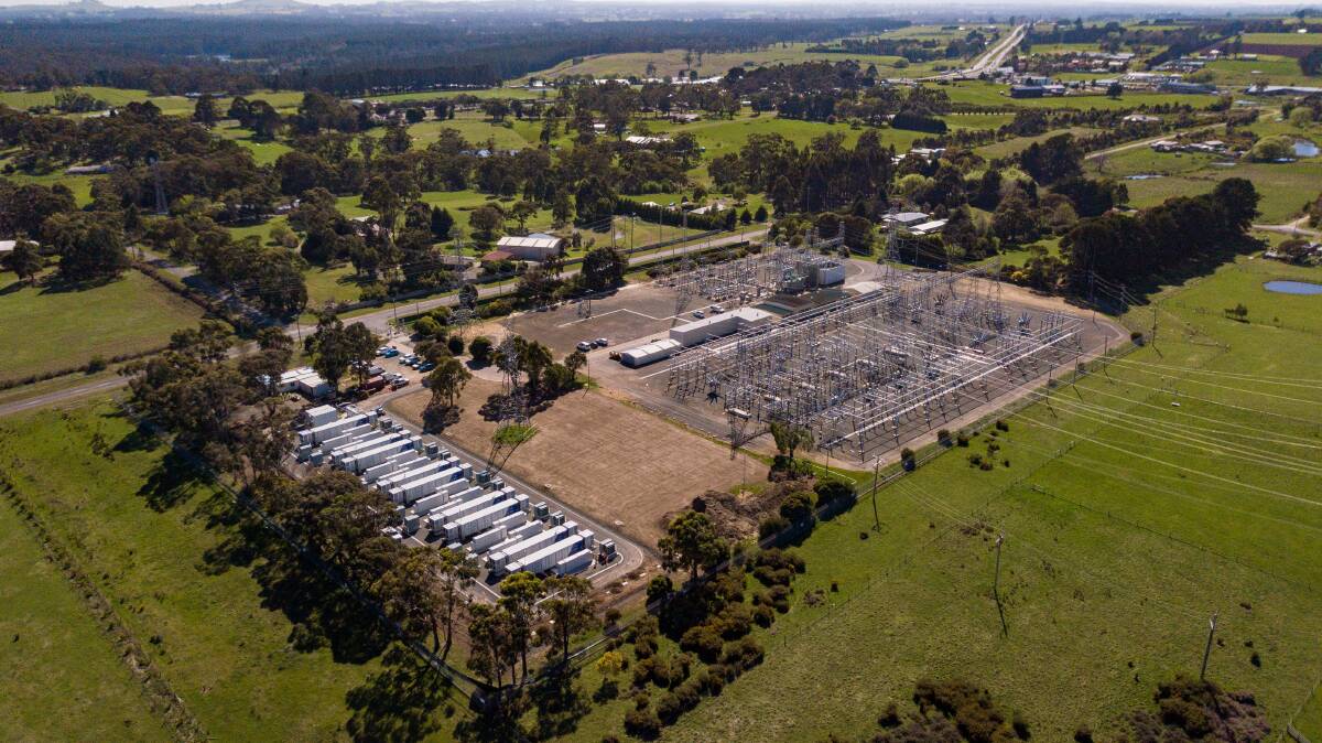 Reinforcing: The Ballarat Energy Storage System in Warrenheip will help smooth out grid supply and demand. Picture: contributed