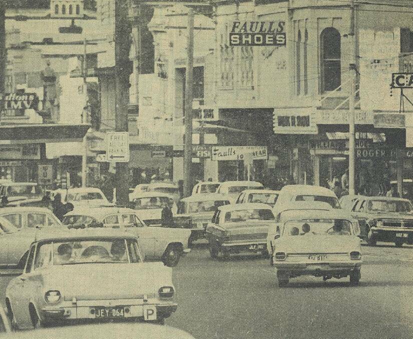 Bridge Street open to traffic in the 1970s. File photo