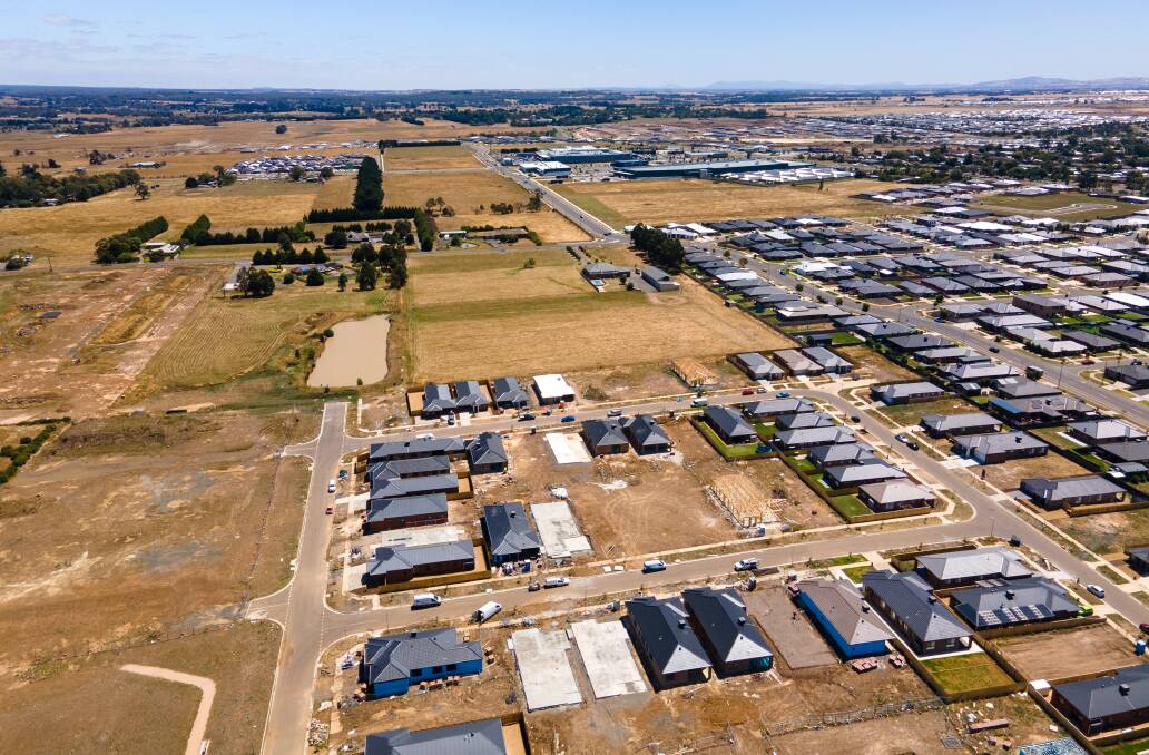 Growing: Developments under way in Ballarat's west. Picture: Adam Spencer