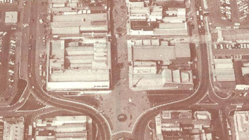 A view of Bridge Mall from the early 1980s