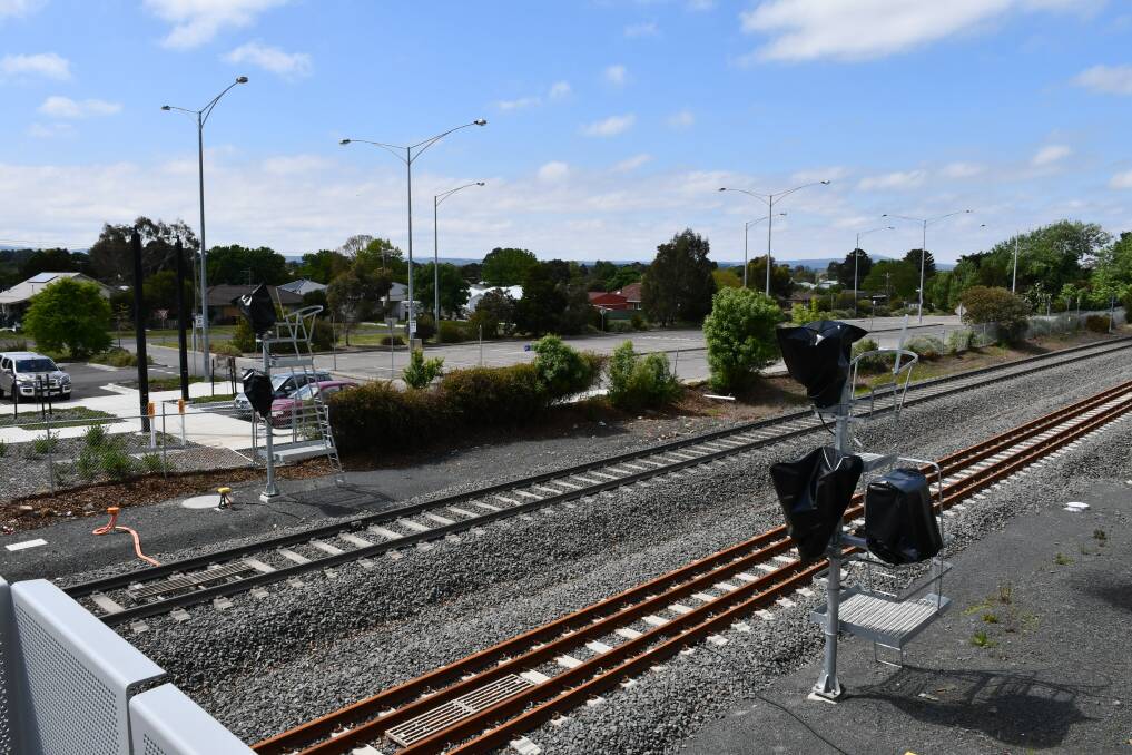The view from the new overpass at Ballan station. Pictures: The Courier