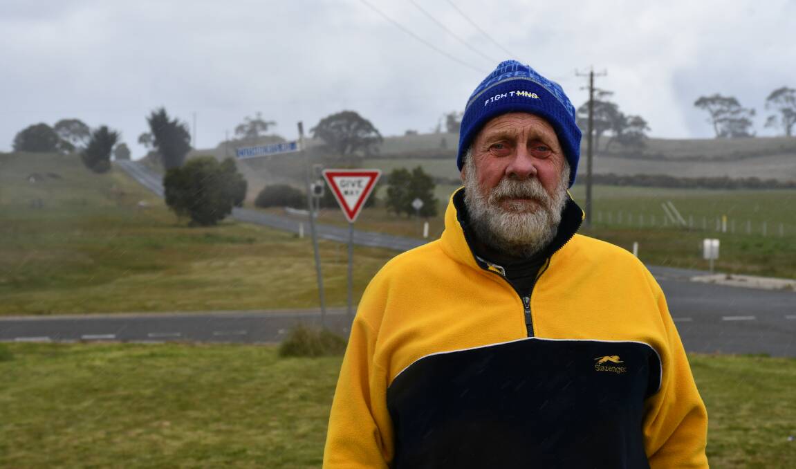 Burrumbeet resident Colin Watson is concerned about road safety west of Ballarat. Picture by Alex Ford