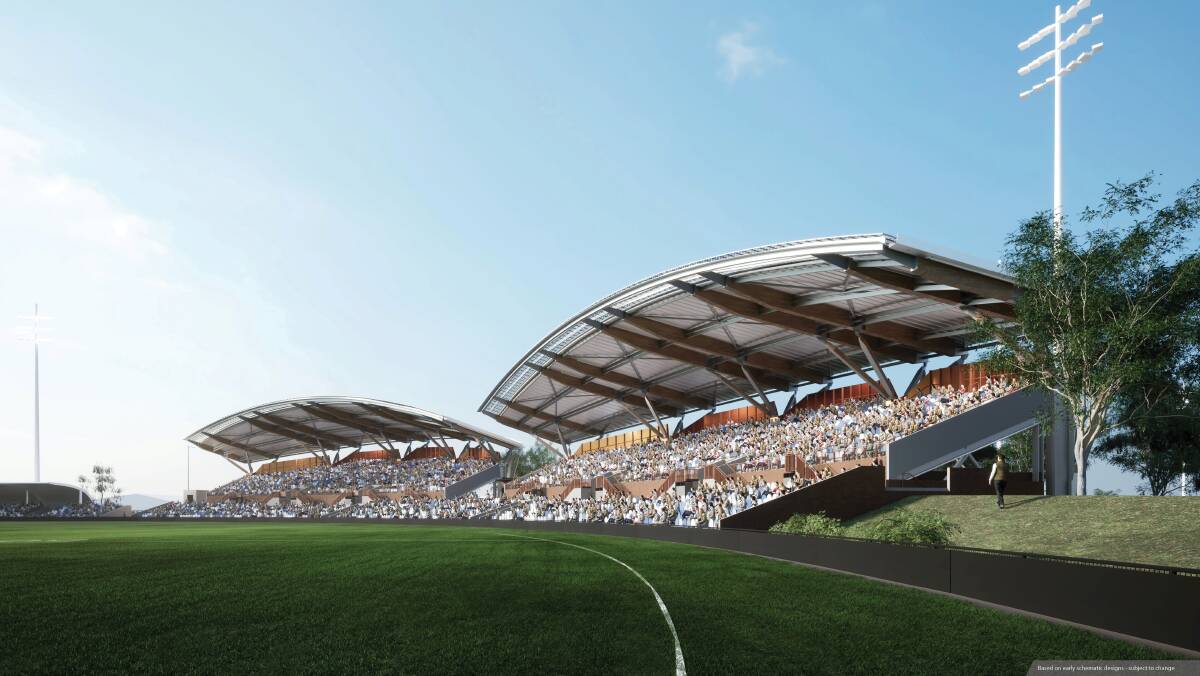 Artist impression of the new stadium seating. Picture supplied 