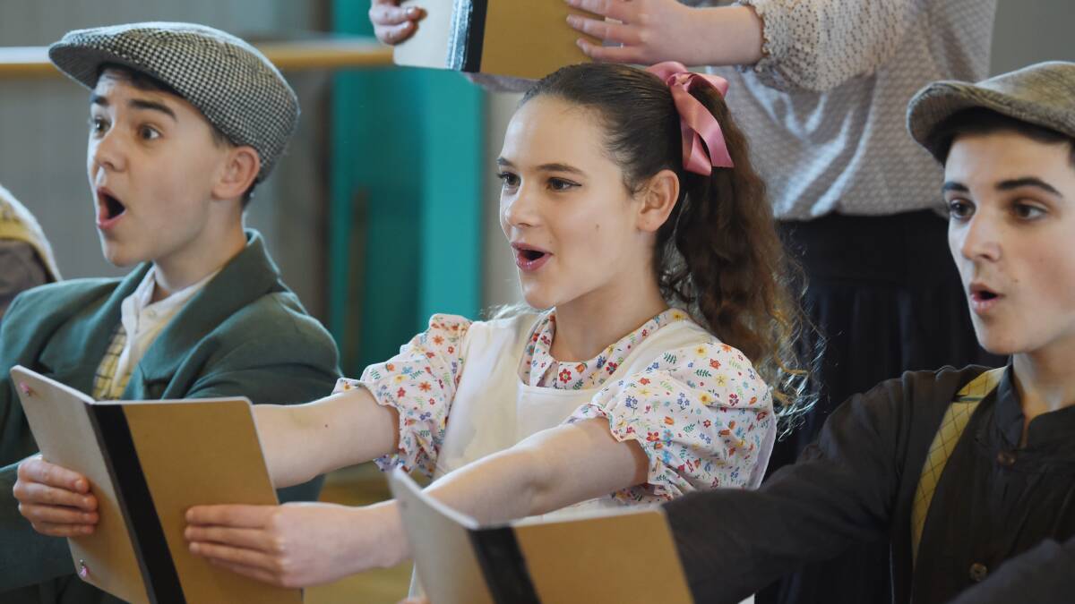 Young performers like Joe Appleton, Chloe Warmington, and Cooper Guinea from the Ballarat College of Music and Arts will benefit from money raised at the car boot sale. Picture: Kate Healy