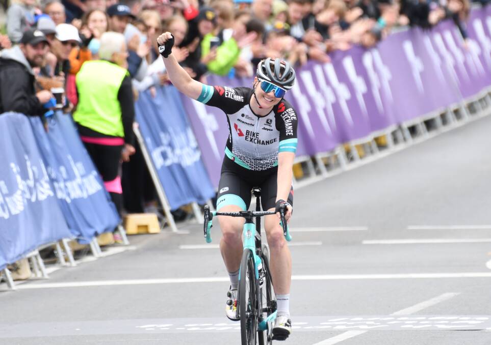 A solo breakaway gave Sarah Roy the women's Road Race Championship at AusCycling Road Nationals. Picture: Kate Healy