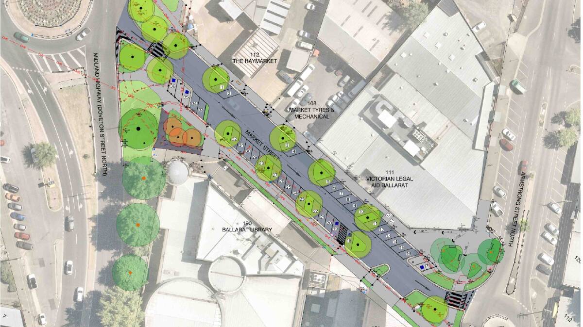 A draft council design for Market Street - click for more information