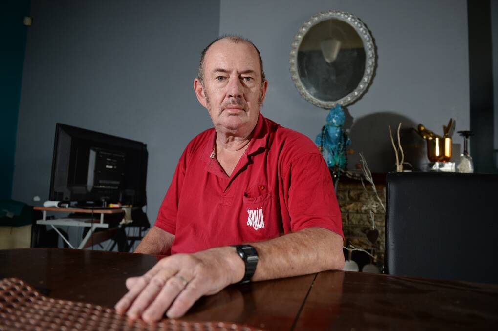 Vale: Ian 'Dizzy' Harris at his home in 2018. Picture: Kate Healy