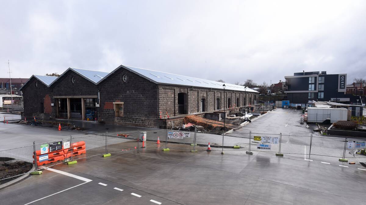 Almost there: Works on the Goods Shed in early July. Picture: Adam Trafford