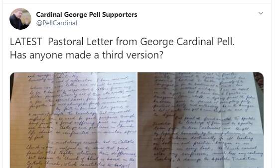 'Arrogant': Survivor slams Pell's apparent prison letter