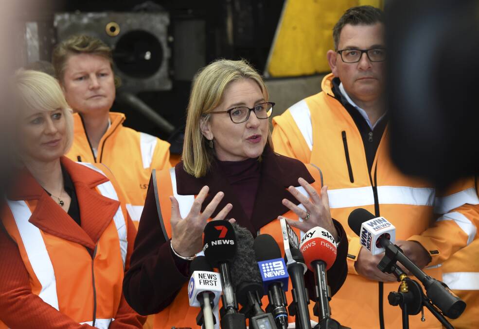 Transport Infrastructure Minister Jacinta Allan. Picture by Lachlan Bence
