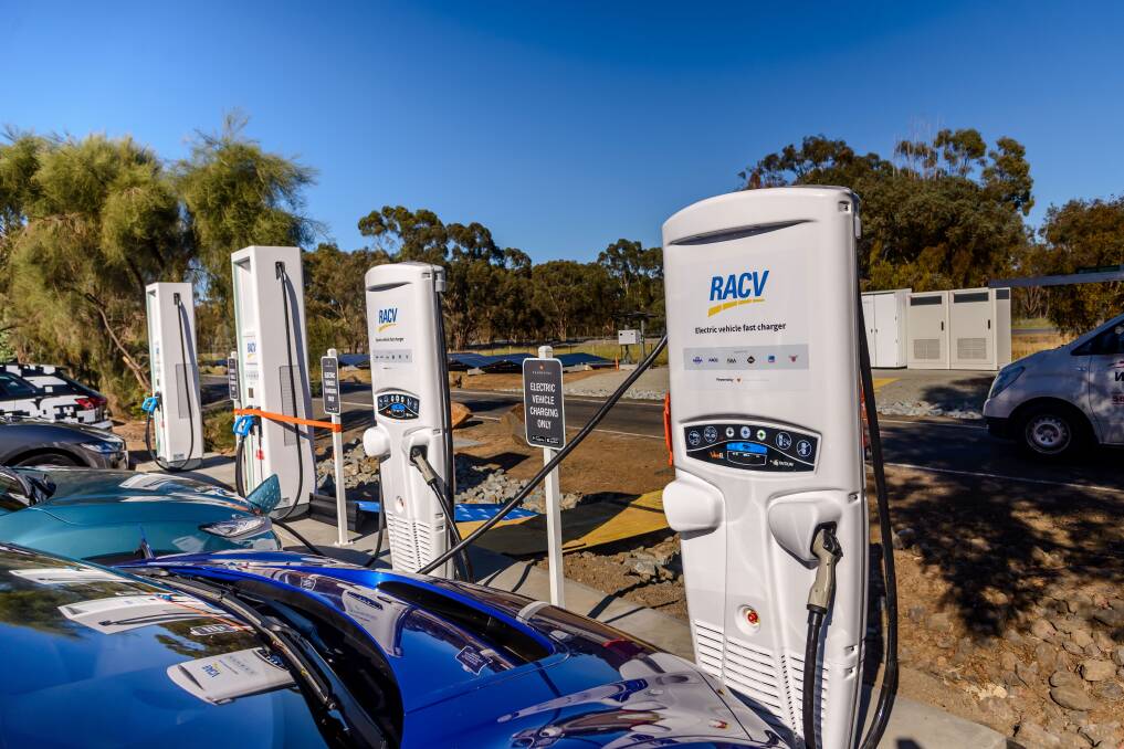 Brand new ultra-rapid vehicle chargers are coming to Ballarat, similar to these unveiled in Euroa this week.