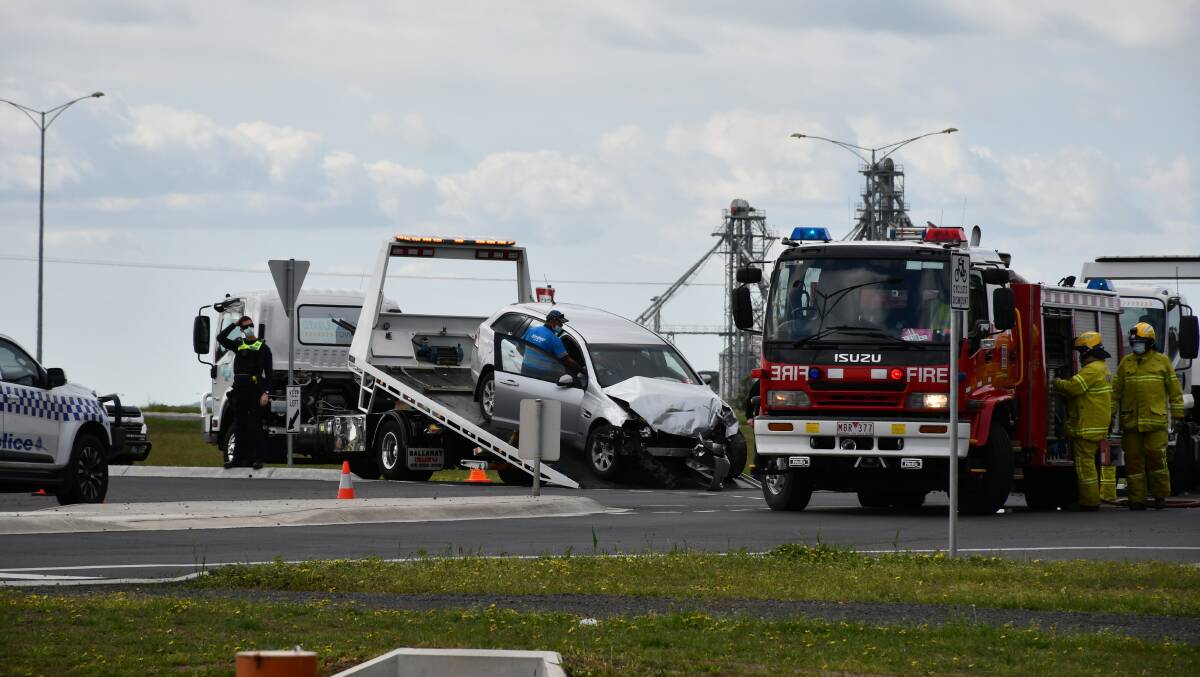 The accident on October 20. Picture: The Courier