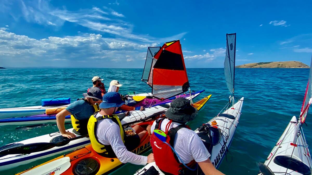 Stuck on an island for two weeks? No worries for these legend charity kayakers