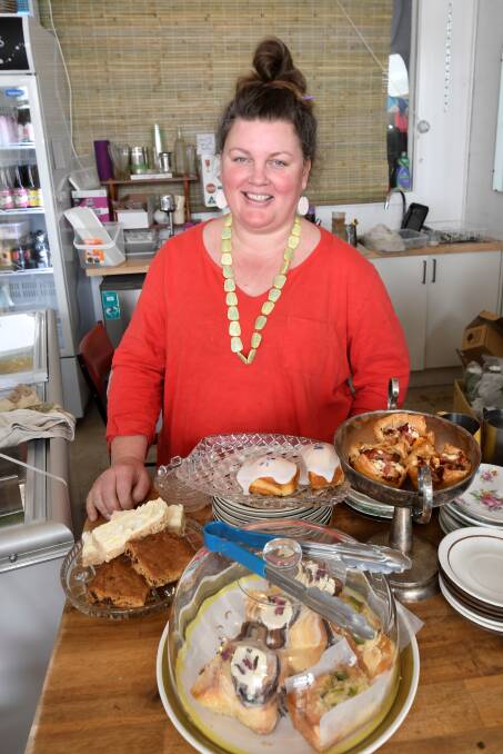 Taking action: Sara Kittelty opened her Beaufort cake and coffee store late last year.