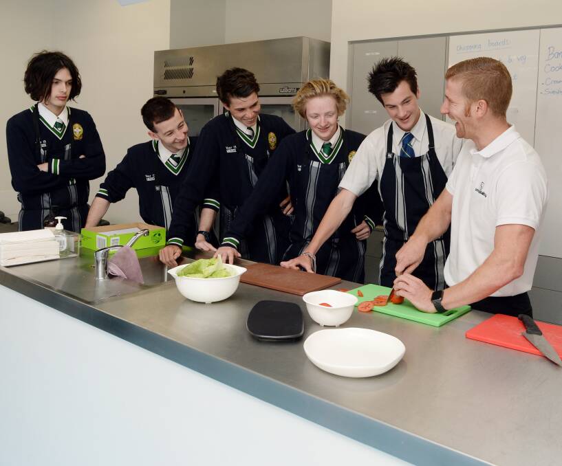 New initiatives, like this one at St Patrick's College, are helping school leavers find jobs. Picture: Kate Healy