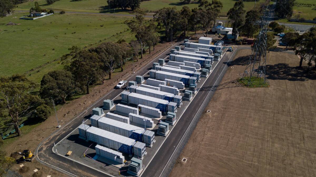 Bigger infrastructure will also be needed, like the Ballarat Energy Storage System - the big battery - at Warrenheip. Picture: contributed