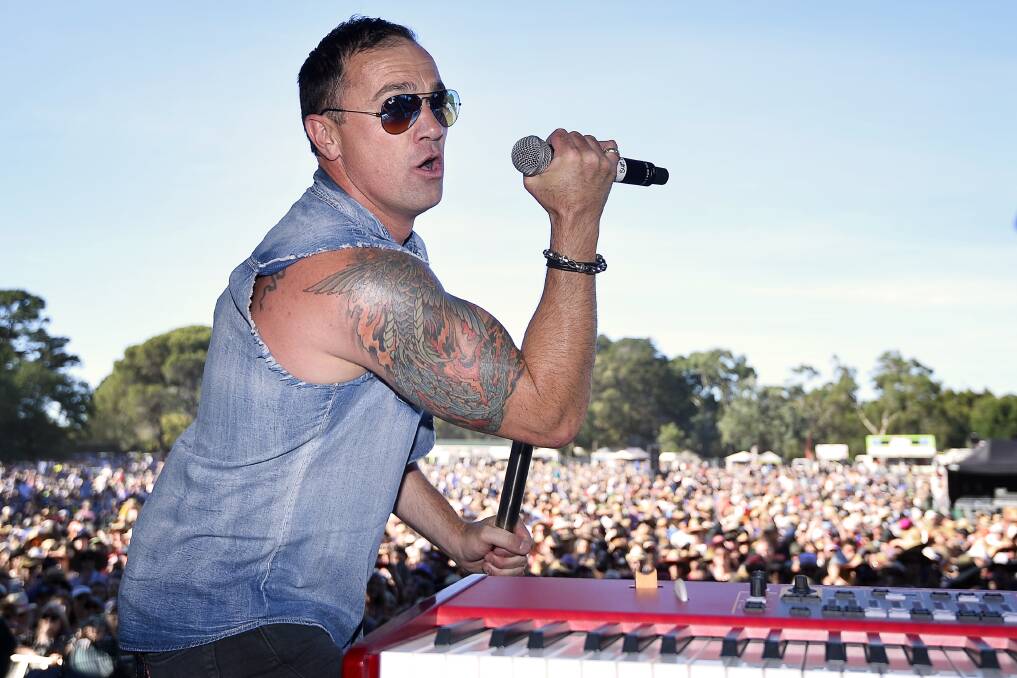 Shannon Noll performs at North Gardens in 2017. Picture by Dylan Burns