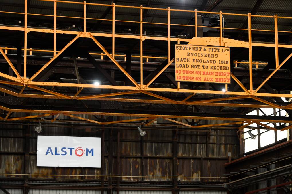 A 102-year-old hoist still in operation at the Creswick Road facility.