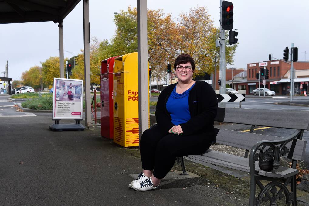 Improvements: Post office manager Madeline Edwards said the new traffic lights on Ascot Street had stopped serious crashes on Sturt Street. Picture: Adam Trafford