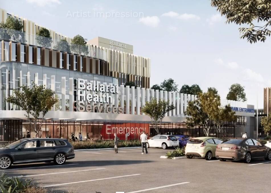 Concept art for the Ballarat hospital upgrade. File photo