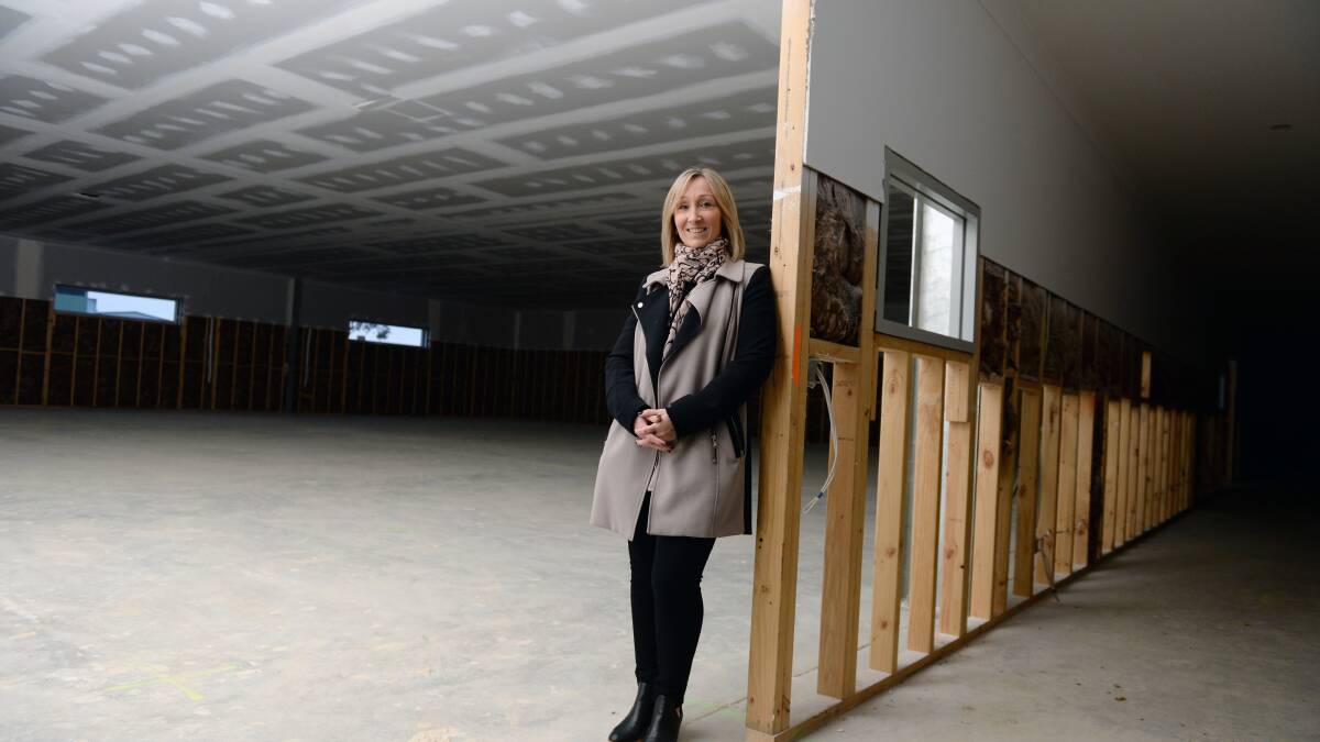 EXPANDING: Anita Coutts-Delaland at her dancing school, that is being remodelled. She is celebrating 30 years as a dance teacher. Picture: Kate Healy. 