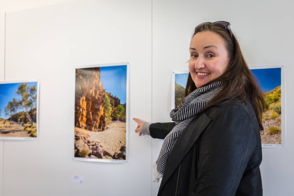 Larapinta Trail: Ballarat-born photographer Fiona Lockhart, who recently went on a trek to raise money for the Luke Batty Foundation. Her work is on display as part of the Ballarat International Foto Biennale this weekend.
