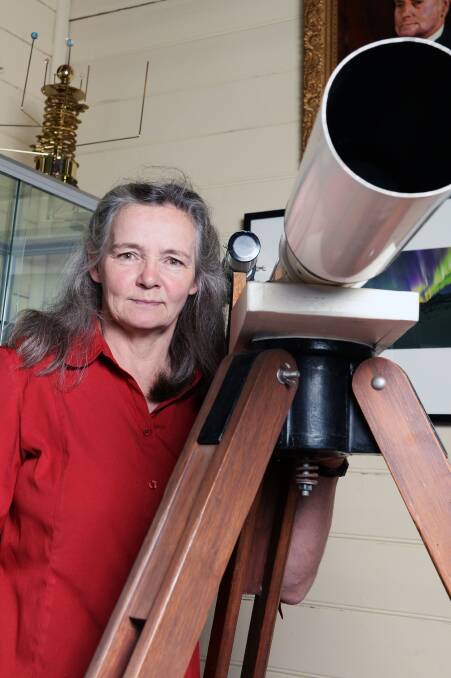 Focus on the big screen: Judith Bailey, director of Ballarat Municipal Observatory which will host SCINEMA science film festival this month. Picture: Kate Healy. 