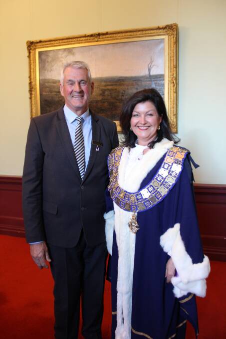 Leading the charge: City of Ballarat's new deputy mayor Cr Jim Rinaldi and returning mayor Cr Samantha McIntosh. Picture: Ashleigh McMillan