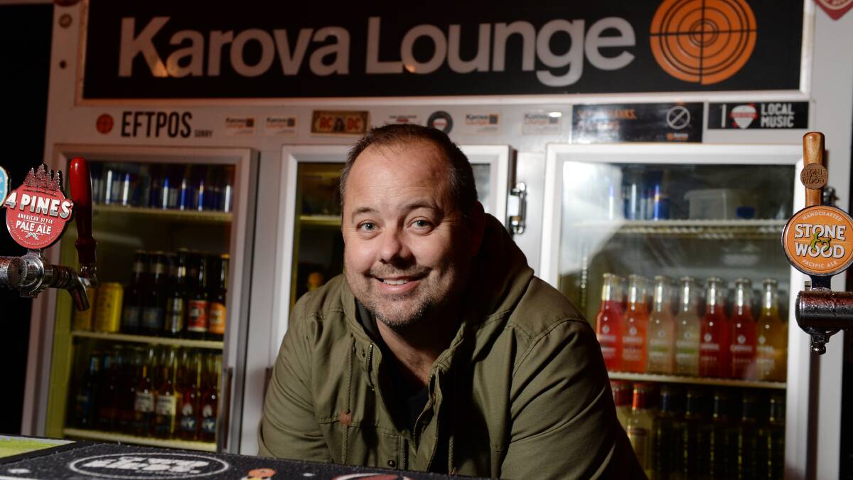 Karova Lounge's owner Gary Wilson. Picture: Lachlan Bence
