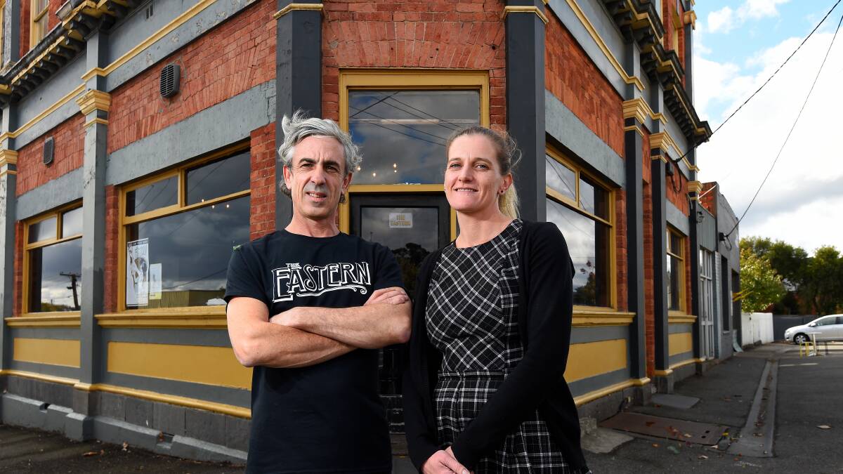 Matt and Chrissie Stone outside The Eastern. Picture: Adam Trafford